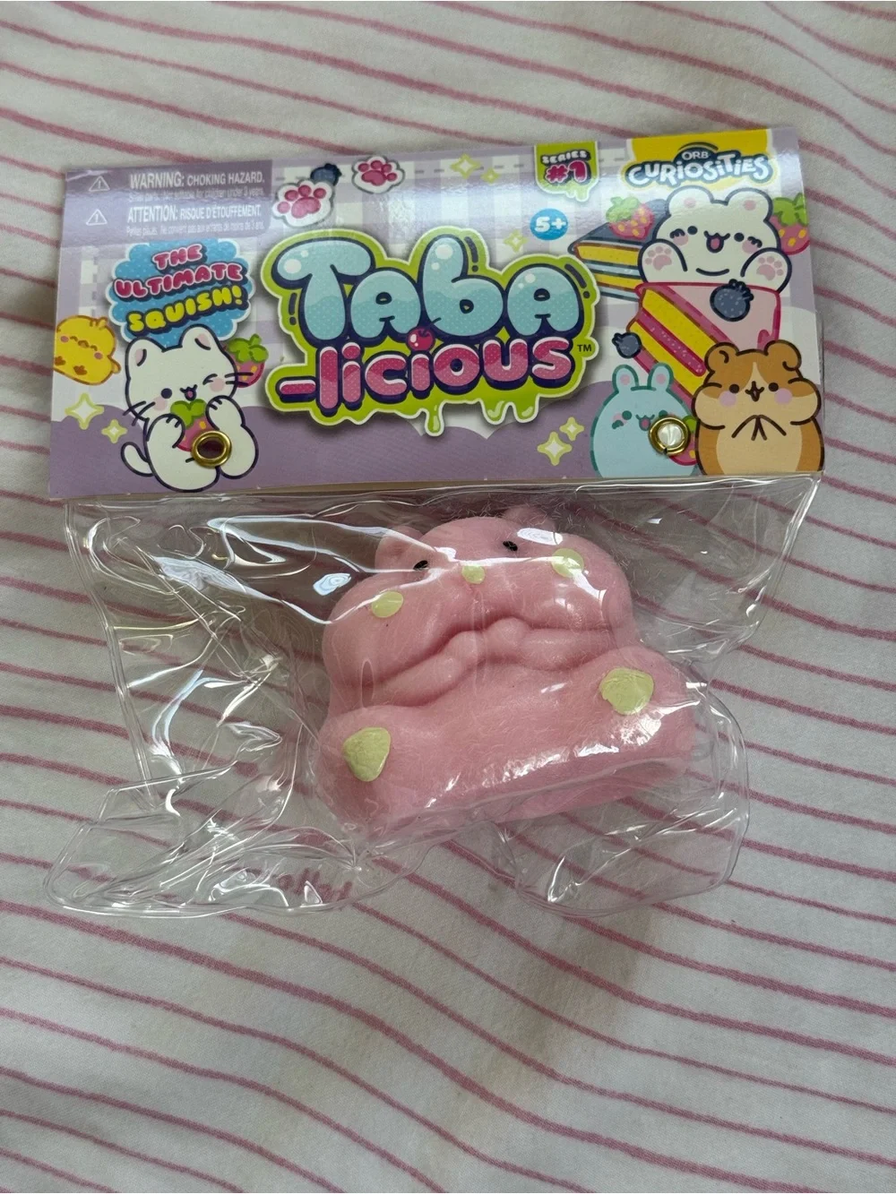 Tabalicious Pink Hamster 🐹 Squishy Toy OrbCuriosities Series 1 New NWT